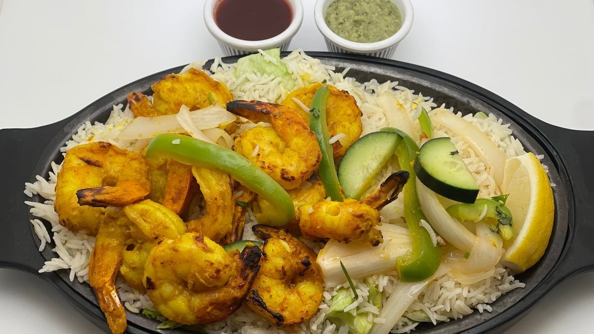 Tandoori Shrimp Tikka.
