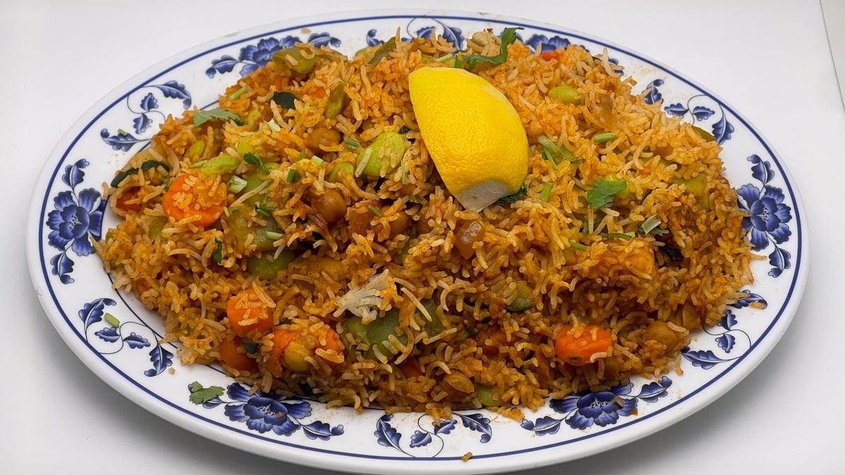 Vegetable Biryani.