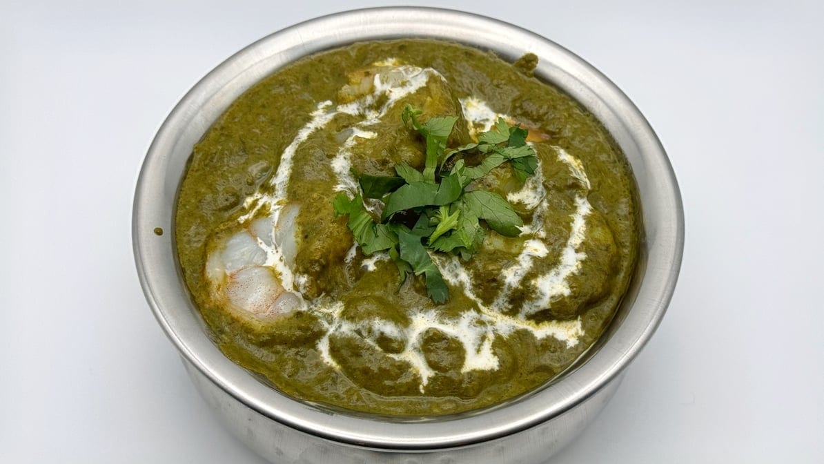Shrimp Saag.