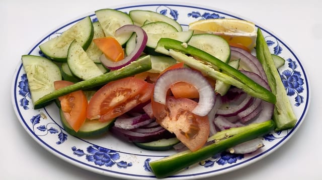 Sliced Vegetables.